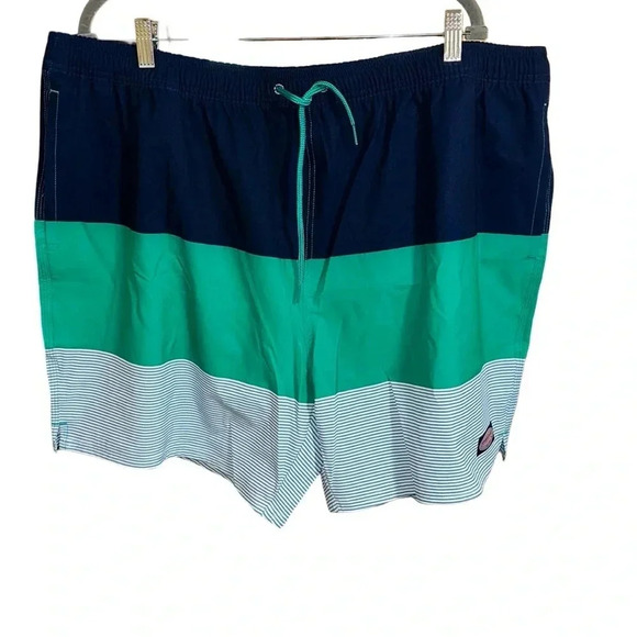 Vineyard Vines Striped Swim Trunks Suit Size 2XL - Picture 1 of 6